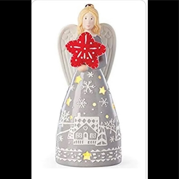 Lenox Festive Folk 8 Inch Angel Christmas Figurine Porcelain New In Box - Picture 11 of 11